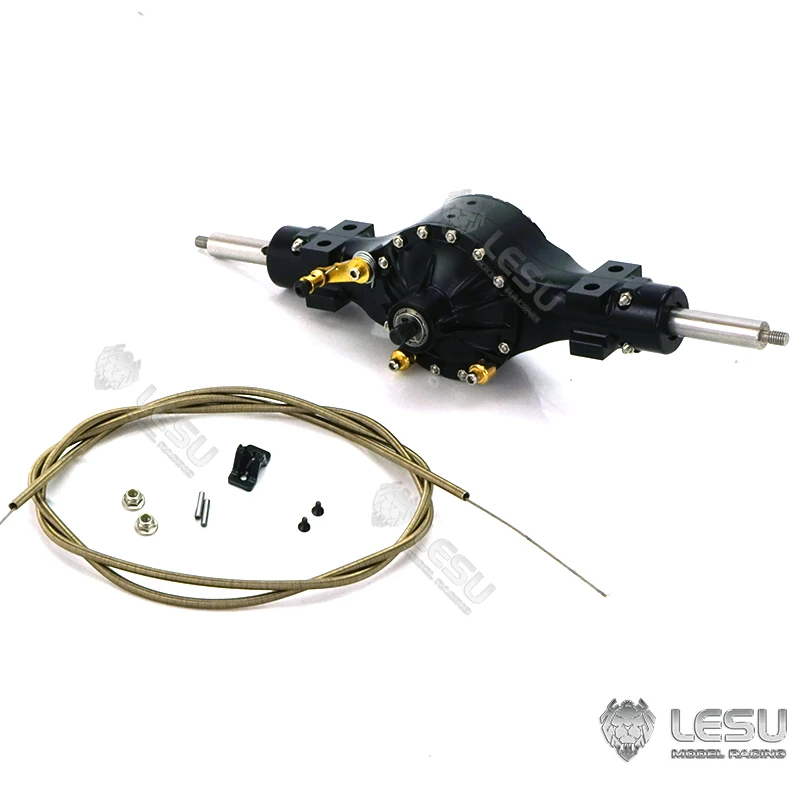 1/16 LKW Traktor DIY Deutsch Bruder Achse Upgrade Metall Hinterachse Differentials perre Version Lesu Modell Image