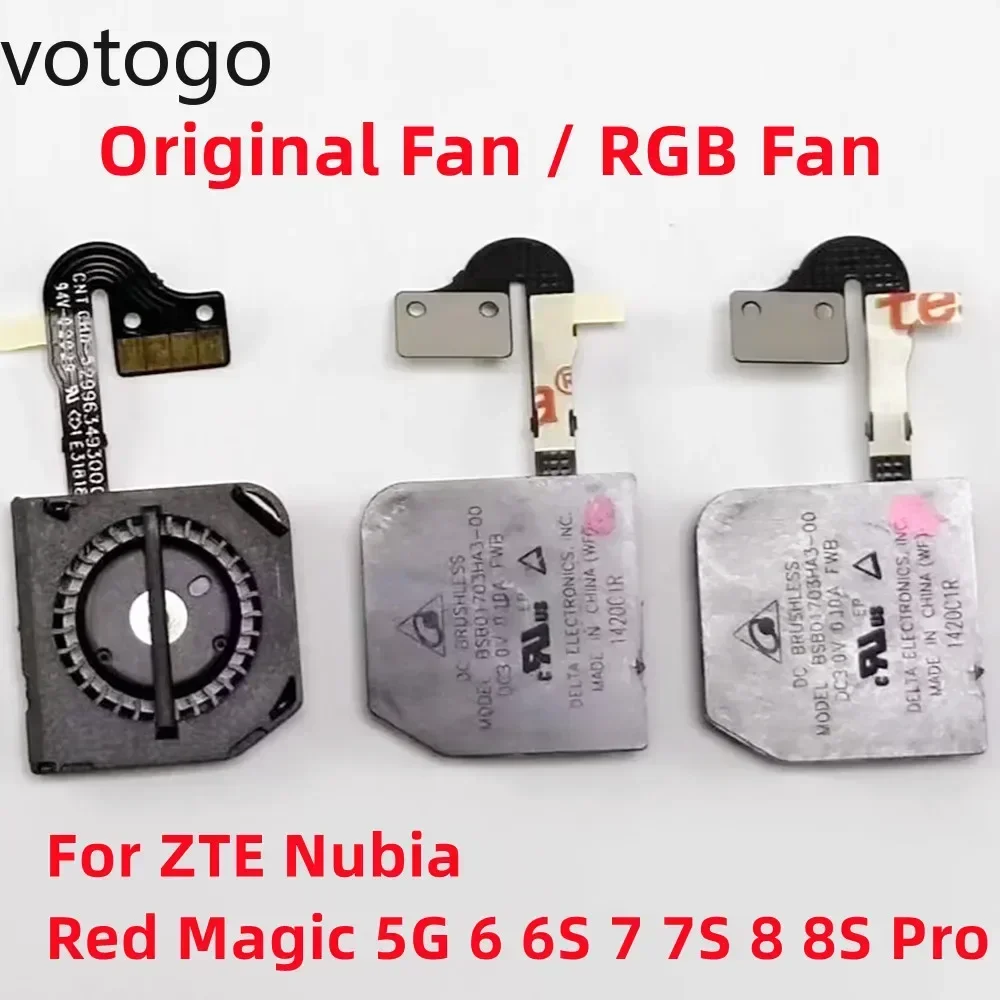 Original für ZTE Red Magic 8 8S 9 9S 10 10S 11 Pro Plus 5 6 7 7S Kühlventilator Eingebauter Kühler Wärmeableiter Interne RGB-Lichtventilatoren Image
