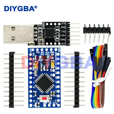 1PCS 6pin CP2102 USB 2,0 zu TTL UART Modul + 1PCS Pro Mini Modul Atmega328 5V 16M für Arduino Kompatibel Mit Nano Image