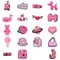 Breloques de chaussures de valise rose pour Crocs, accessoires sandales pour hommes, sabots,