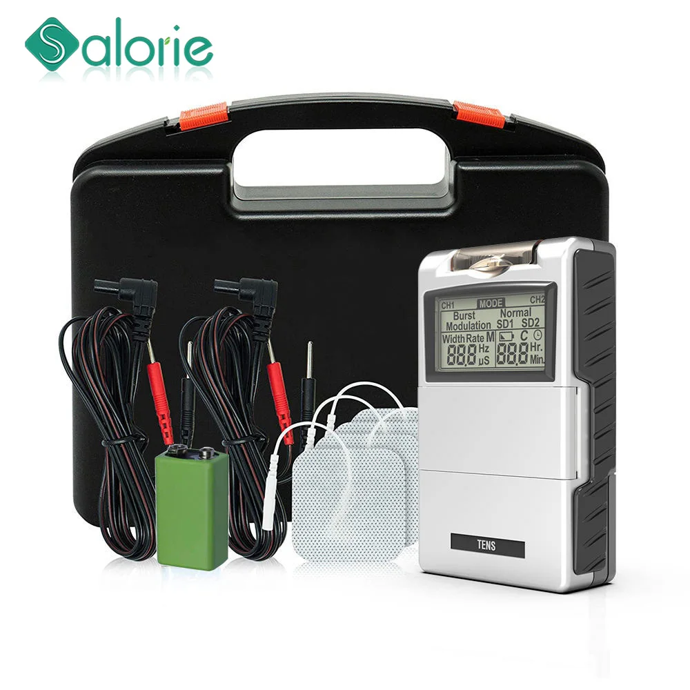 TENS Digital TENS Unit mit Zubehör – TENS Unit Muskelstimulator für Rückenschmerzen, Nackenschmerzen, Ischias-Nerv-Massagegerät Image