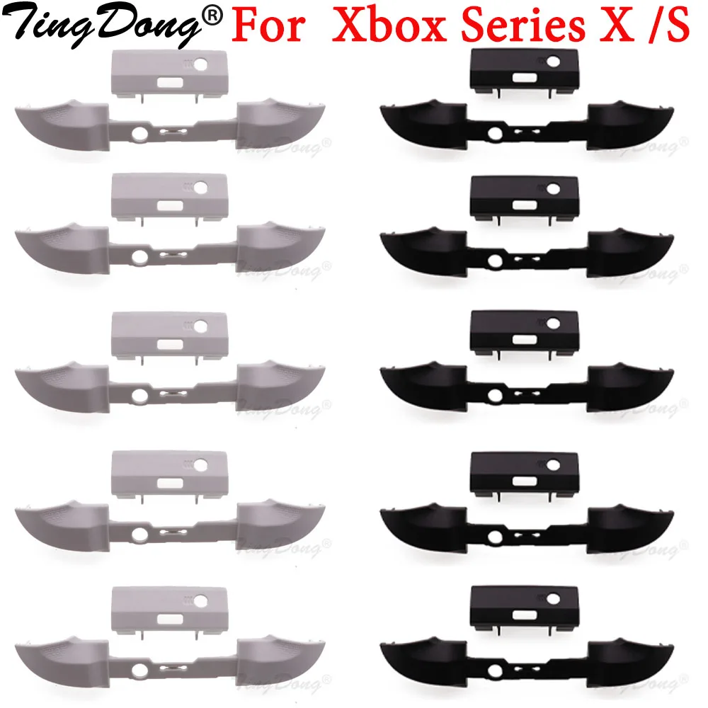 Tingdong 10 sets für xbox serie x s controller rb lb stoßstange trigger knopf mod kit mittlerer stangen halter ersatz teile Image