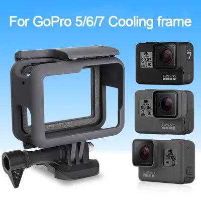 Hochwertiger Kameraschutzrahmen für GoPro Hero 7 6 5, schwarze Action-Kamera-Rand, Anti-Drop-Schutzhülle für Sportkameras