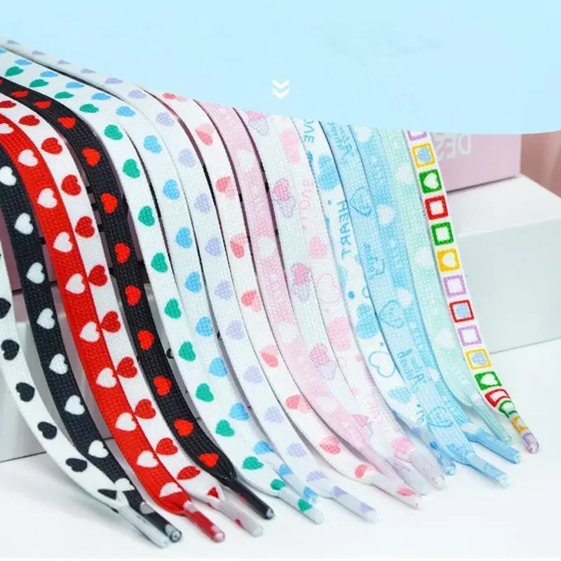 Personal isierte Valentinstag rosa Liebe Schnürsenkel flaches Herz Schnürsenkel Seil Paare hohe Leinwand Sportschuhe Schnürsenkel für af1