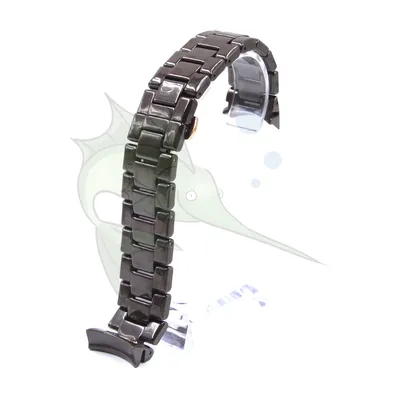 Braun Keramik 22mm Armband armband für AR1446 Gentleman und Dame Uhren mit Edelstahl Schnalle