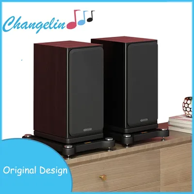 Bücherregal Subwoofer Bodenlautsprecher Desktop Audio Stoßdämpfer Lautsprecher Ständer Basis Image
