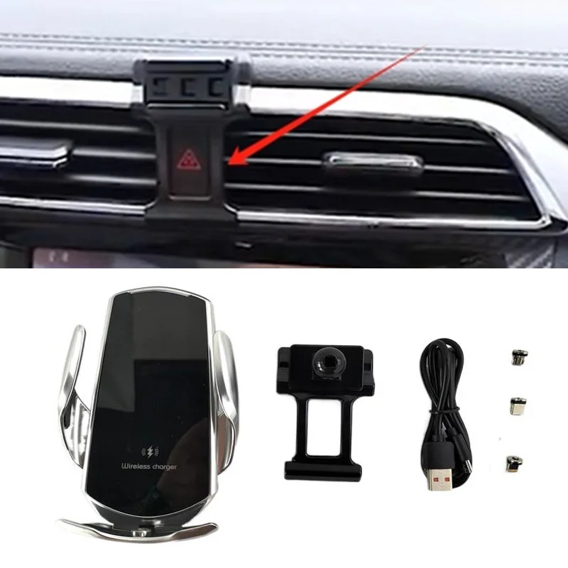 15W Schnellladung Drahtloses Ladegerät Autohalterung Telefonhalter Automatische Klemmung für 2017-2022 MG ZS Image