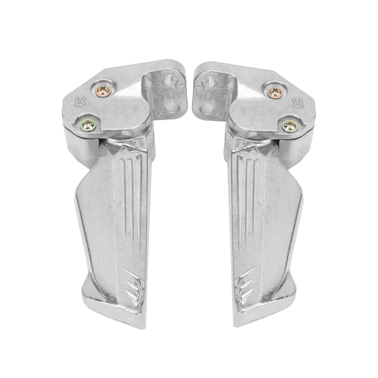 1 Paar universelle Korrosions schutz Aluminium legierung Motorrad automatische Teleskop Fuß stütze Autobahn Motors chutz Fuß stifte montieren Image