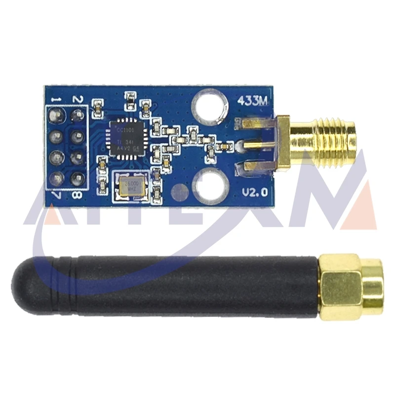 CC1101 433 MHz Wireless-Modul mit SMA-Antenne Wireless-Transceiver-Modul für Arduino Image