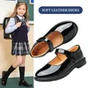 Performance Schuhe Prinzessin Mädchen Schuh britischen Stil Mary Jane Student schwarz weichen Boden Kind barfuß Frauen Lederschuhe Kinder