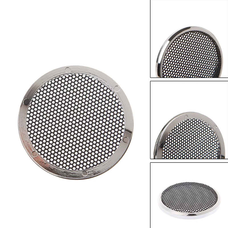2 Pcs 3 4 5 6 5 Zoll Lautsprecher Stahl Mesh Runde Grill Schutzhülle abdeckung Kreis Image