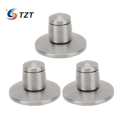 TZT 3PCS/4PCS Lautsprecher Spikes Füße Lautsprecher Isolation Spikes (ohne/mit Basis) Stoßdämpfung für Lautsprecher Image
