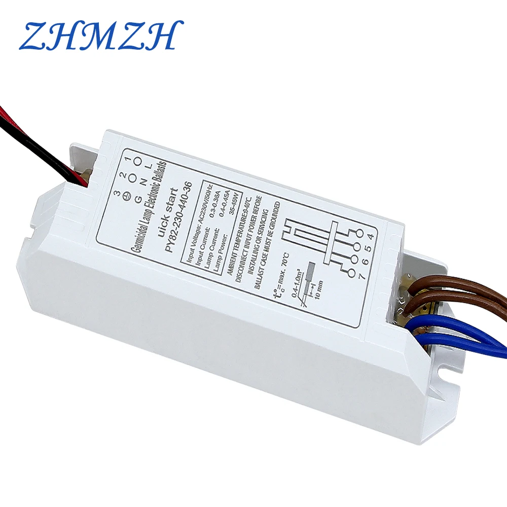 Universelle elektronische Vorschaltgeräte für UV-Lampenröhre 4–18 W, 24 W, 36 W, 55 W, UV-keimtötende Lampe, UVC-Sterilisationslichter, AC220 V Image
