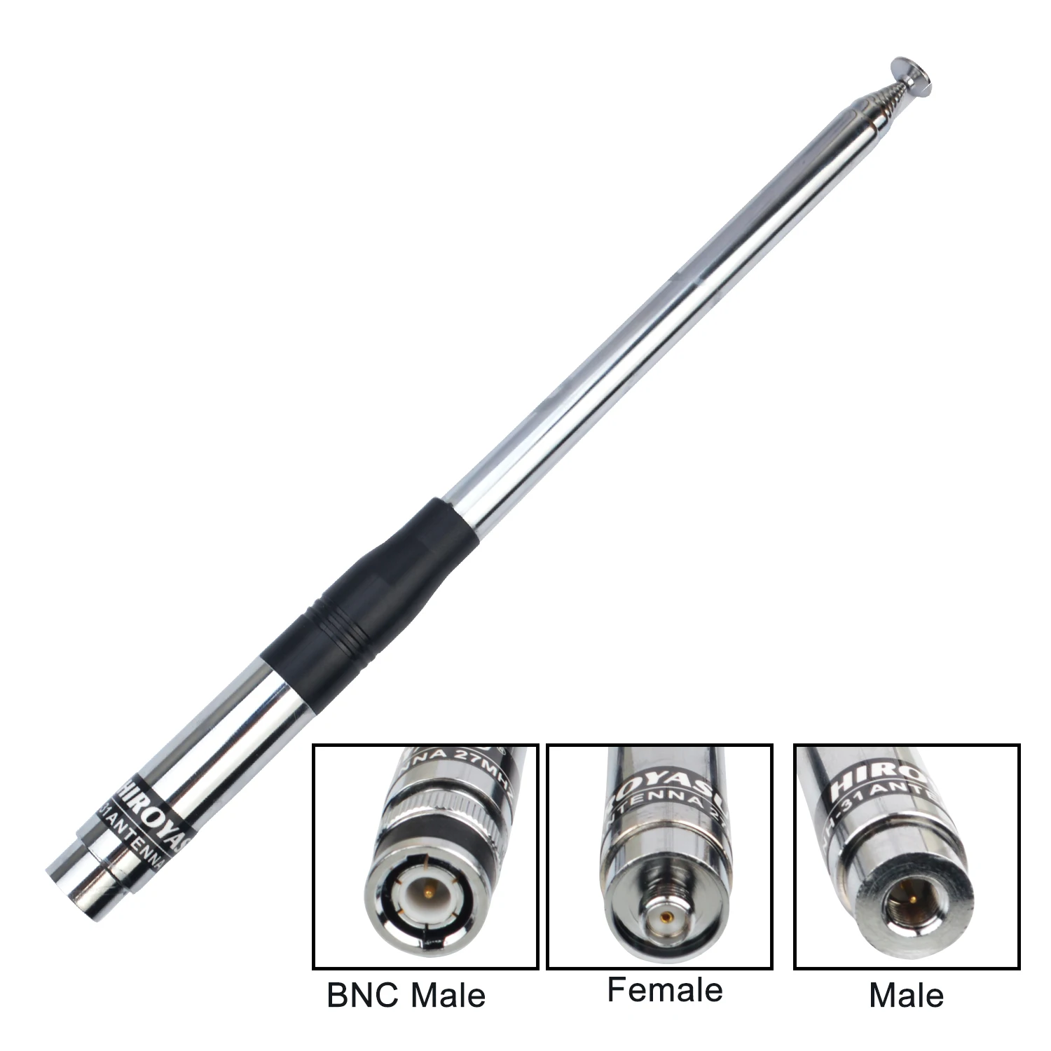 NH-31 Hiroyasu 27MHz Walkie Talkie Handheld erweiterte cb Antenne mit Umklappung 2,15 dbi 20w bnc/sma-männlich/sma-weiblich für Optionen Image