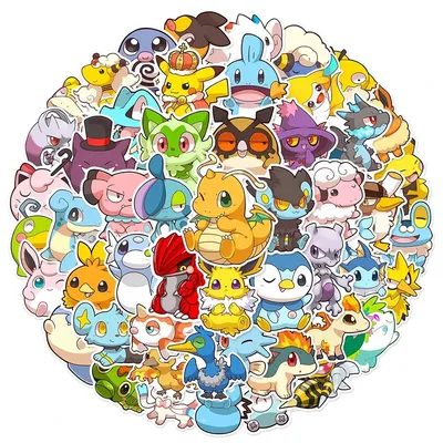 10/30/50pcs Anime Pokemon niedlichen Aufkleber Graffiti Dekoration DIY Skateboard Telefon Image