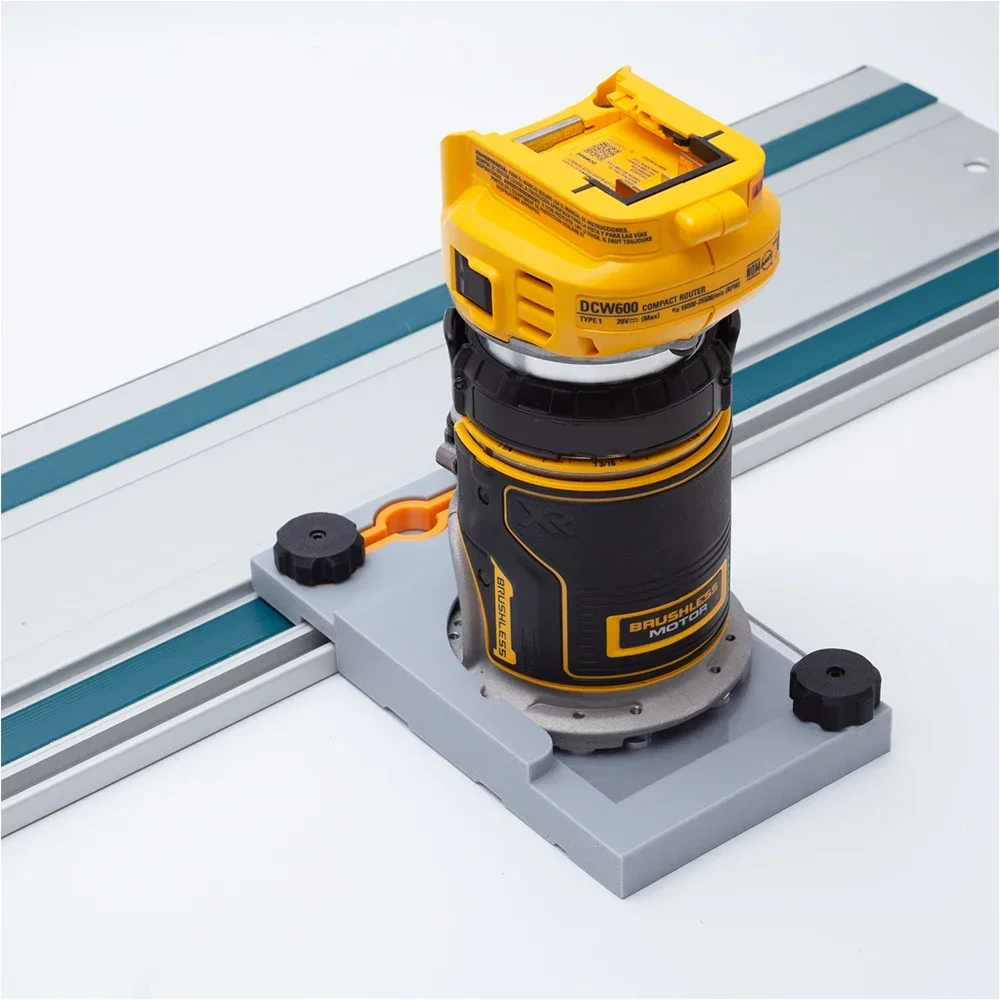 Für Dewalt Router Basis schiene festool/makita Kettensäge Führungs schiene dcw600b dwp611 Maschinen anschluss (nur Router-Adapter) Image