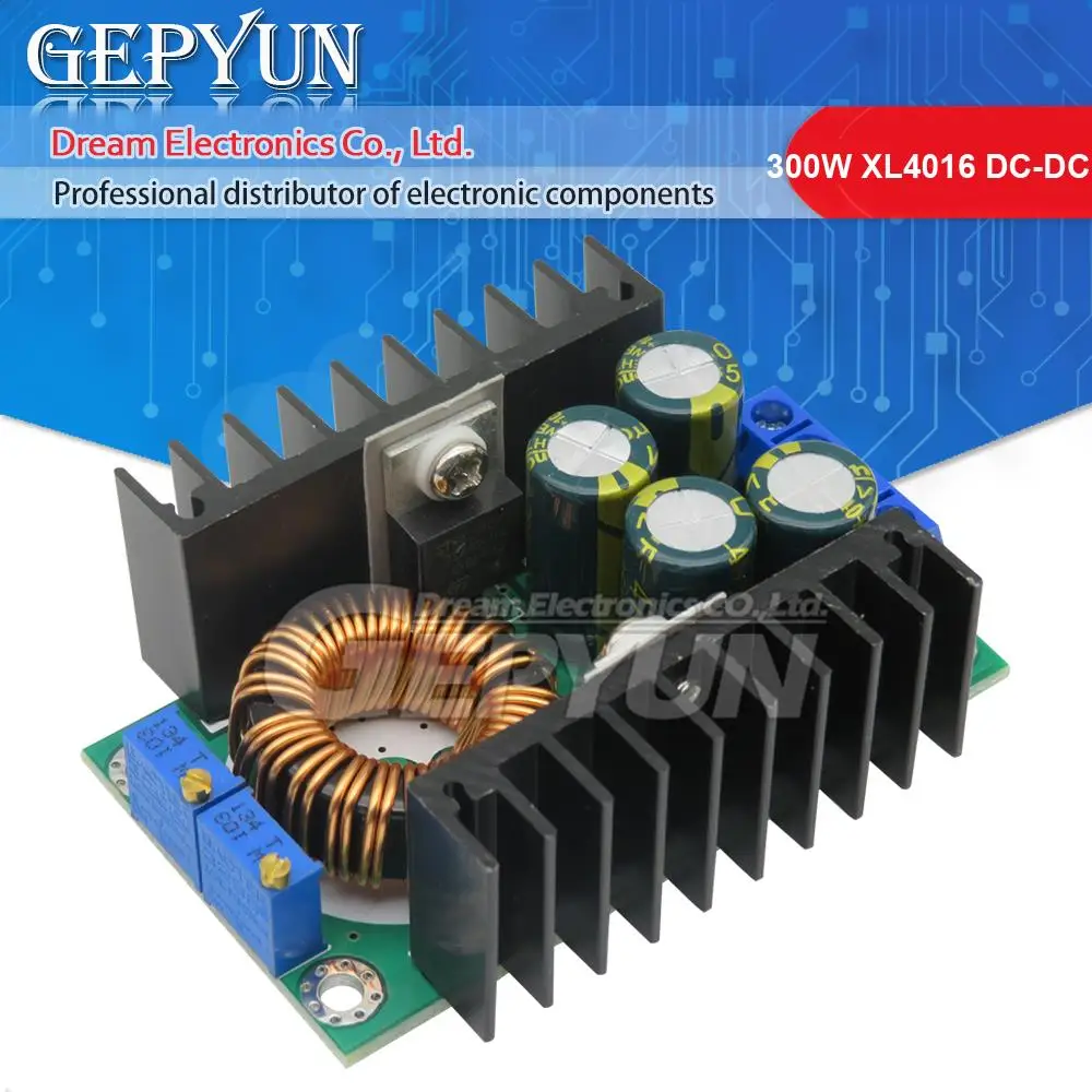 300 W XL4016 DC-DC Max 9 A Step-Down-Abwärtswandler 5–40 V auf 1,2–35 V, einstellbares Netzteilmodul, LED-Treiber Image