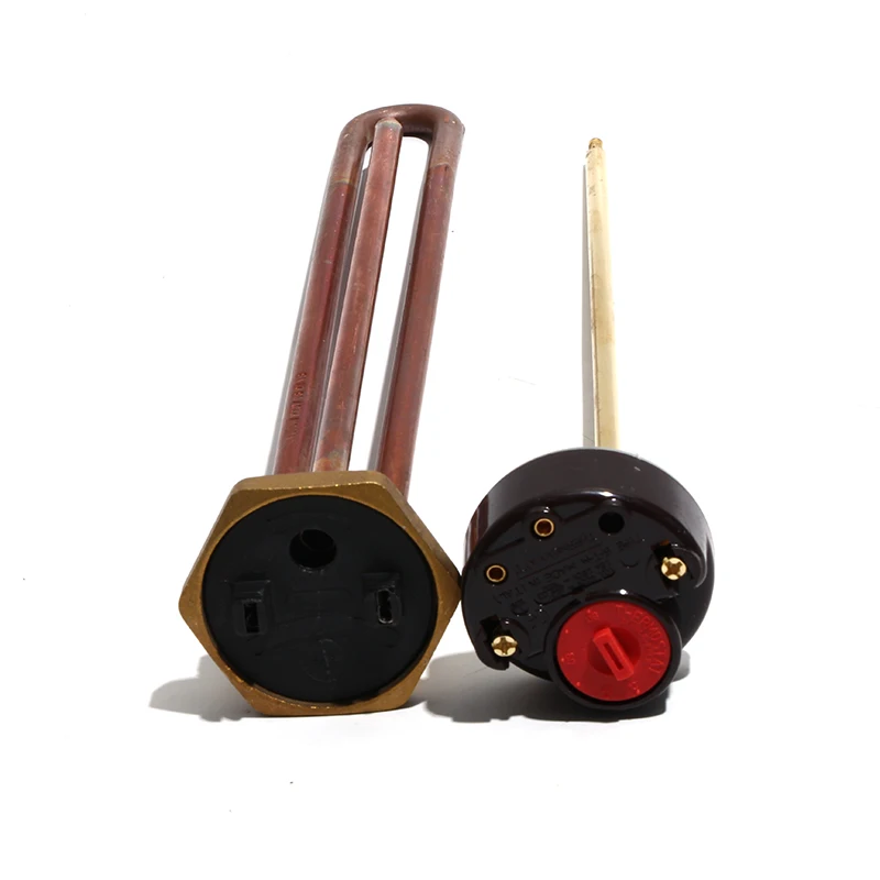 LUJINXUN DN32 1 1/4 41 mm elektrischer Warmwasserbereiter-Thermostat-Temperaturregelungsschalter 250 V 50 Hz 1,5 kW2 kW2,5 kW3 kW4 kW 1 Stück