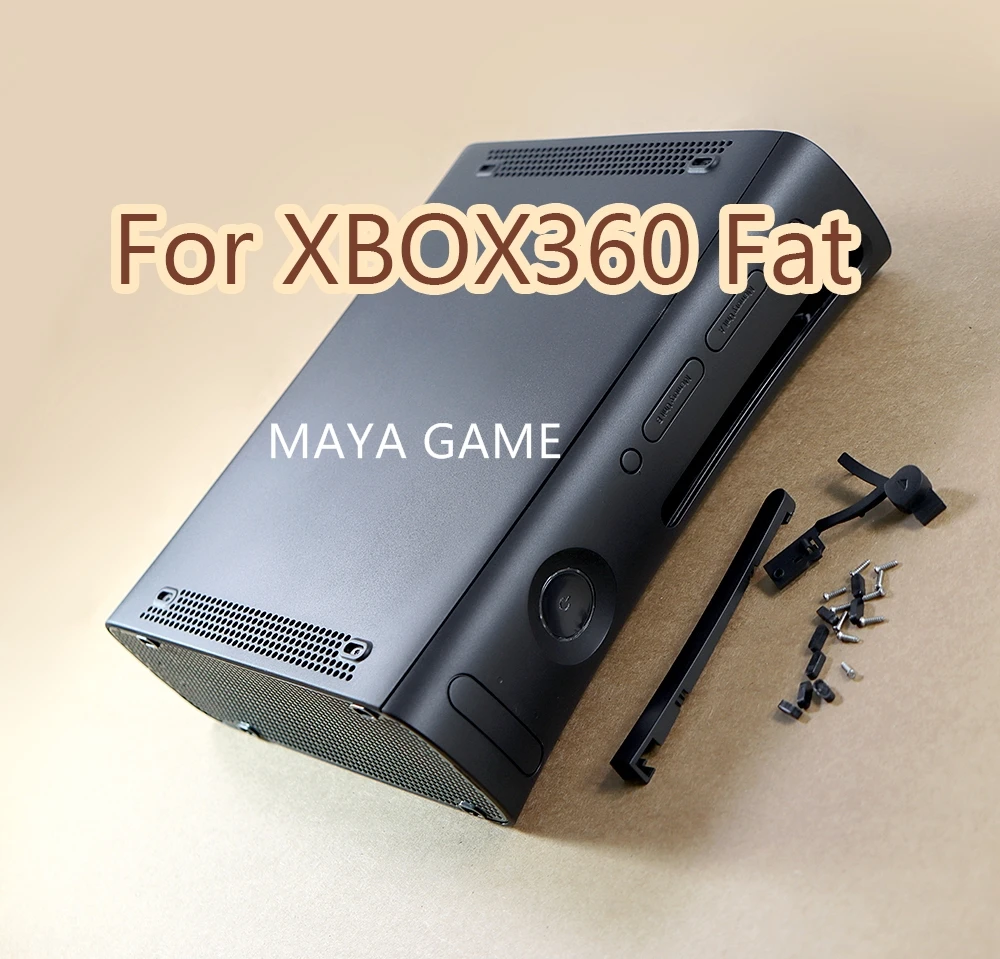 für XBOX360 Fat Console Schutzhülle Gehäuse Case für Xbox360 Schwarz Weiß Komplettset Gehäuse Shell Case mit Tasten Image