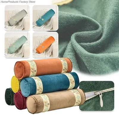 Zylindrischer Kissenbezug, warmer Flanell, bequemer Kissenbezug, Nackenpolster, Kopfstütze, Image