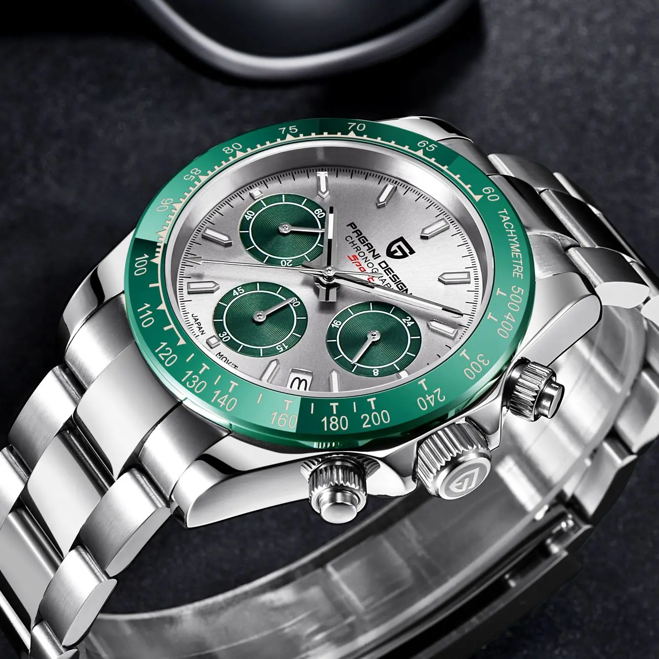 PAGANI Design PD1644 Männer Quarz Uhren Top Marke Luxus Sport Sapphire Edelstahl Wasserdicht Chronograph Reloj Hombre Image