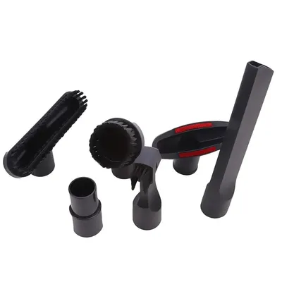 6Pcs Mini Reiniger Pinsel Kopf Saug Tipps Düse Adapter Schwenk Kopf Professionelle Befestigung Kits Image