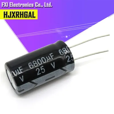 10PCS 25v6800uf 6800uf25v 16*31 25v 6800uf 16x31 Elektro-elektrolytkondensator Image