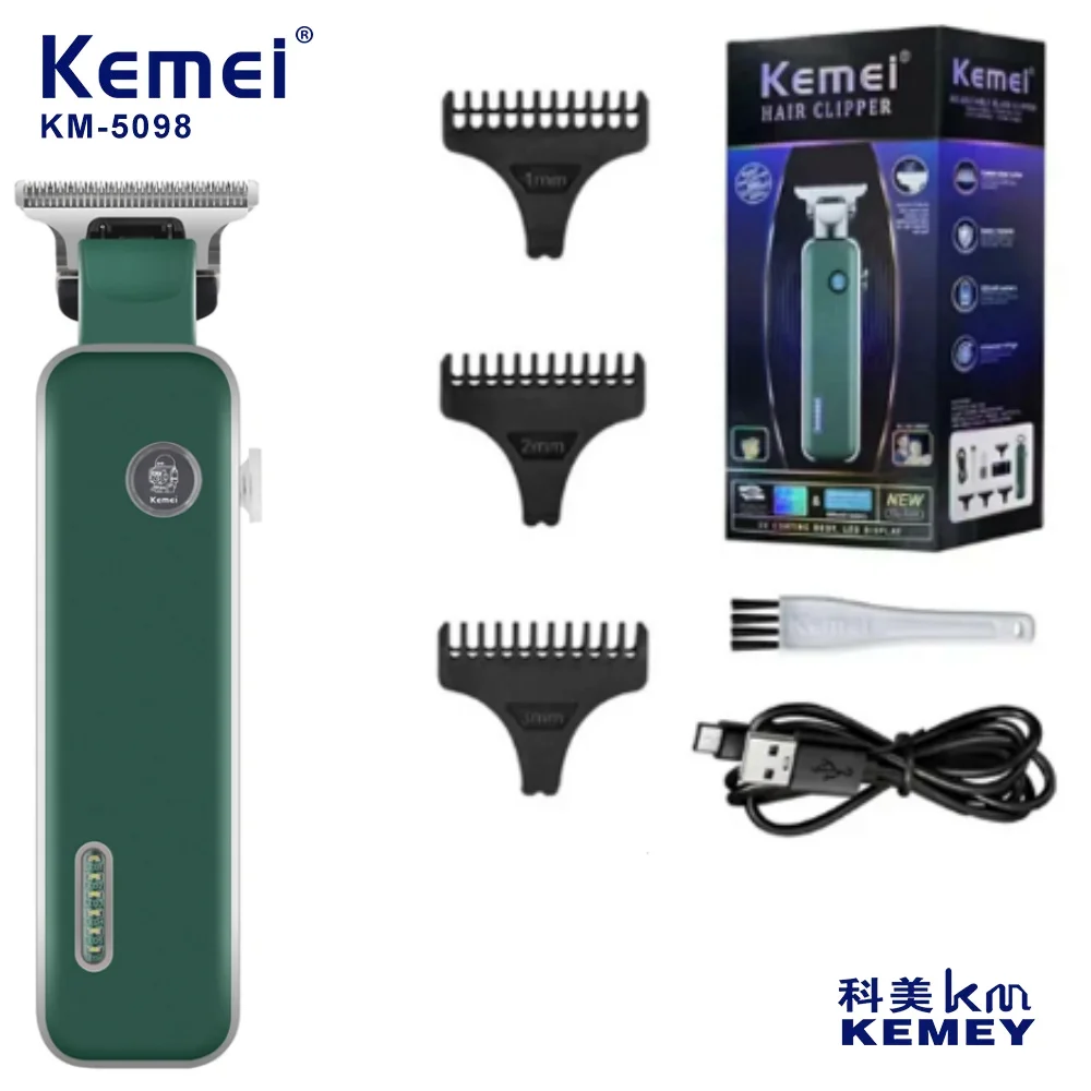 Kemei KM-5098 schnur lose profession elle haars ch neider wiederauf ladbare elektrische haars ch neider friseur haars chneide maschine Image