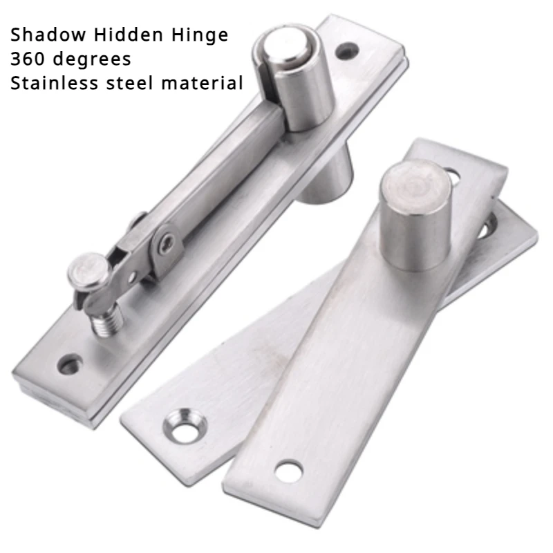 360-Grad-Edelstahlschwenk-Hochleistungs-Drehwelle Holztür scharnier welle Murphy Position ierung Tür welle versteckte Achse Image