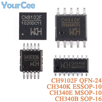 5 Stück CH340C SOP-16 CH340K CH340E CH340G CH9102F CH224K CH334P CH340N CH9340C CH340X CH9101U Image