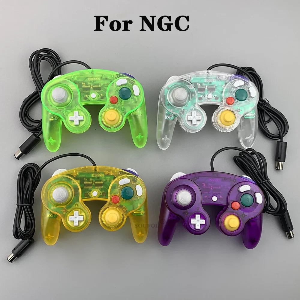 Neues Ersatz transparentes Game controller Joystick Gamepad verkabelt für ngc Gamecube Videospiel konsole