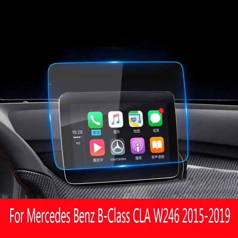 Für Mercedes Benz B-Klasse CLA W246 2015-2019 GPS Navigation LCD Screen Gehärtetem Glas Schutz Film Auto innen Zubehör Image