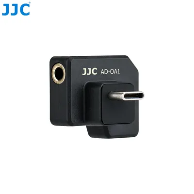 JJC USB-C 3,5-mm-Mikrofonadapter, nur für DJI Osmo Action 1, Audio-Adapter, Vlogging-Action-Kamera-Zubehör, 3,5-mm-Audio-Mikrofon
