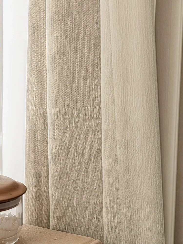 Neue Französisch schatten vorhang für balkon schlafzimmer bay fenster vorhang studie licht luxus geprägte streifen vorhang tuch nach größe Image