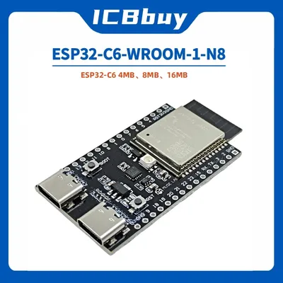 ESP32-C6-N8 entwicklungs board esp32 c6 n8 demo board Wi-Fi6/bluetooth5/zigbee/thread core board Image