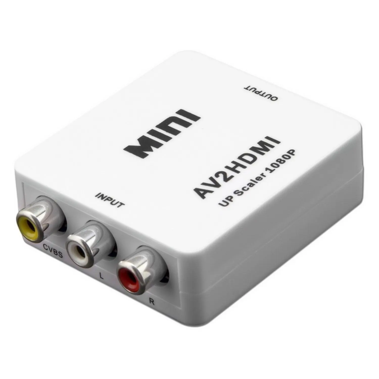 Rca Video + Audio (Av) Signalkonverter zu HDMI-Ausgang bis zu 1080P Image