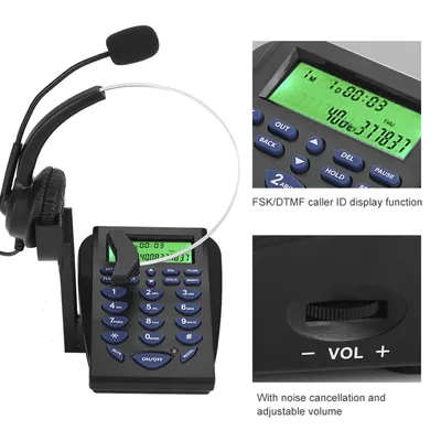 Business Office multifunktion ales Telefon Dial Pad Call Center Verkehrs telefon Headset