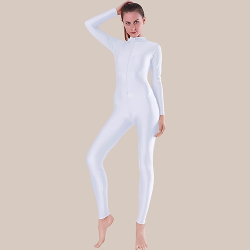Zentai-Anzüge Cosplay Kostüm Ganzkörperanzug Ninja Karnevalskostüm Ganzkörperanzug Königstag Damen Trikots Sexy Kostüm Einfarbig Elasthan Lycra Kostüm für Halloween Karneval Maskerade Erwachsene