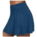 Per donna Shorts da Palestra Gonna Yoga Shorts da allenamento 2 in 1 Fascia Elastica Vita Alta Yoga Allenamento in Palestra Pilates Pantaloncini Nero Rosa Blu Gli sport Abbigliamento sportivo