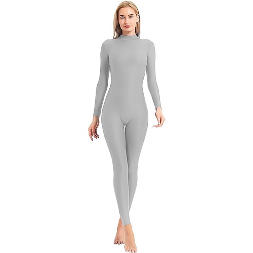 Zentai-Anzüge Cosplay Kostüm Ganzkörperanzug Ninja Karnevalskostüm Ganzkörperanzug Königstag Damen Trikots Sexy Kostüm Einfarbig Elasthan Lycra Kostüm für Halloween Karneval Maskerade Erwachsene Image