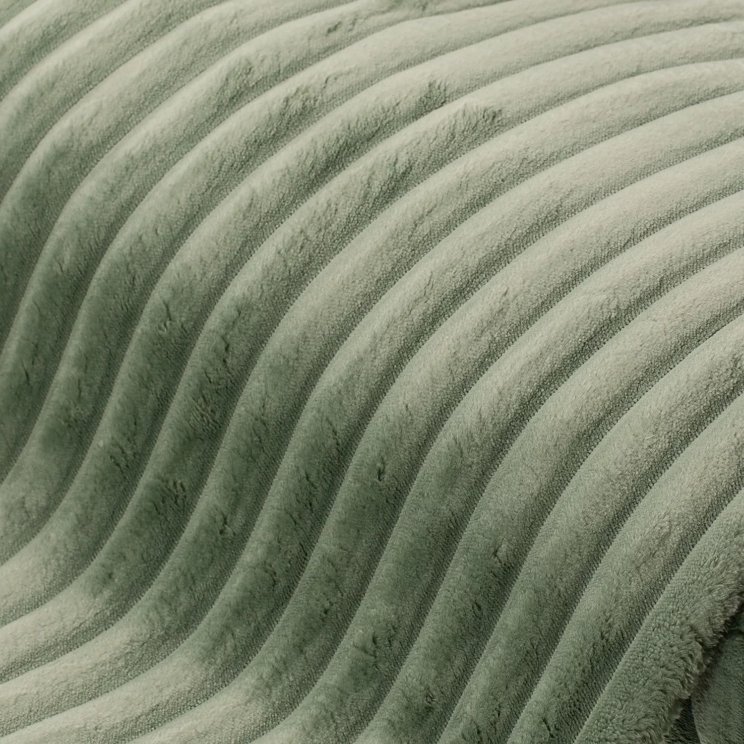 Fellimitat mit Rippen, grün, 2,5 cm breite Rippe Image