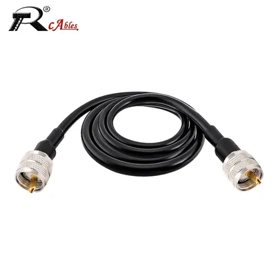 LMR400 Cable 50Ohm 50-7 PL259 UHF Male to SO239 UHF Female Pigtail Jumper Ham Radio Antenna Extension Cord RF Coaxial Connector