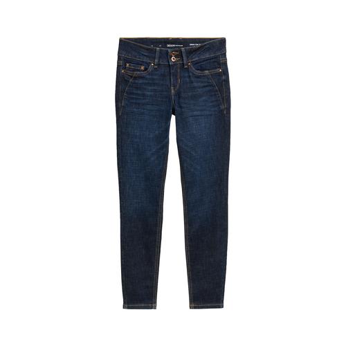 TOM TAILOR DENIM Damen Jona Extra Skinny Jeans, blau, Uni, Gr. 28