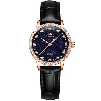 New Olevs Trendy Fashion Niche Casual Women'S Watch Simple Starry Sky Dial Quartz Watch Waterproof Sports Versatile Women'S Watch