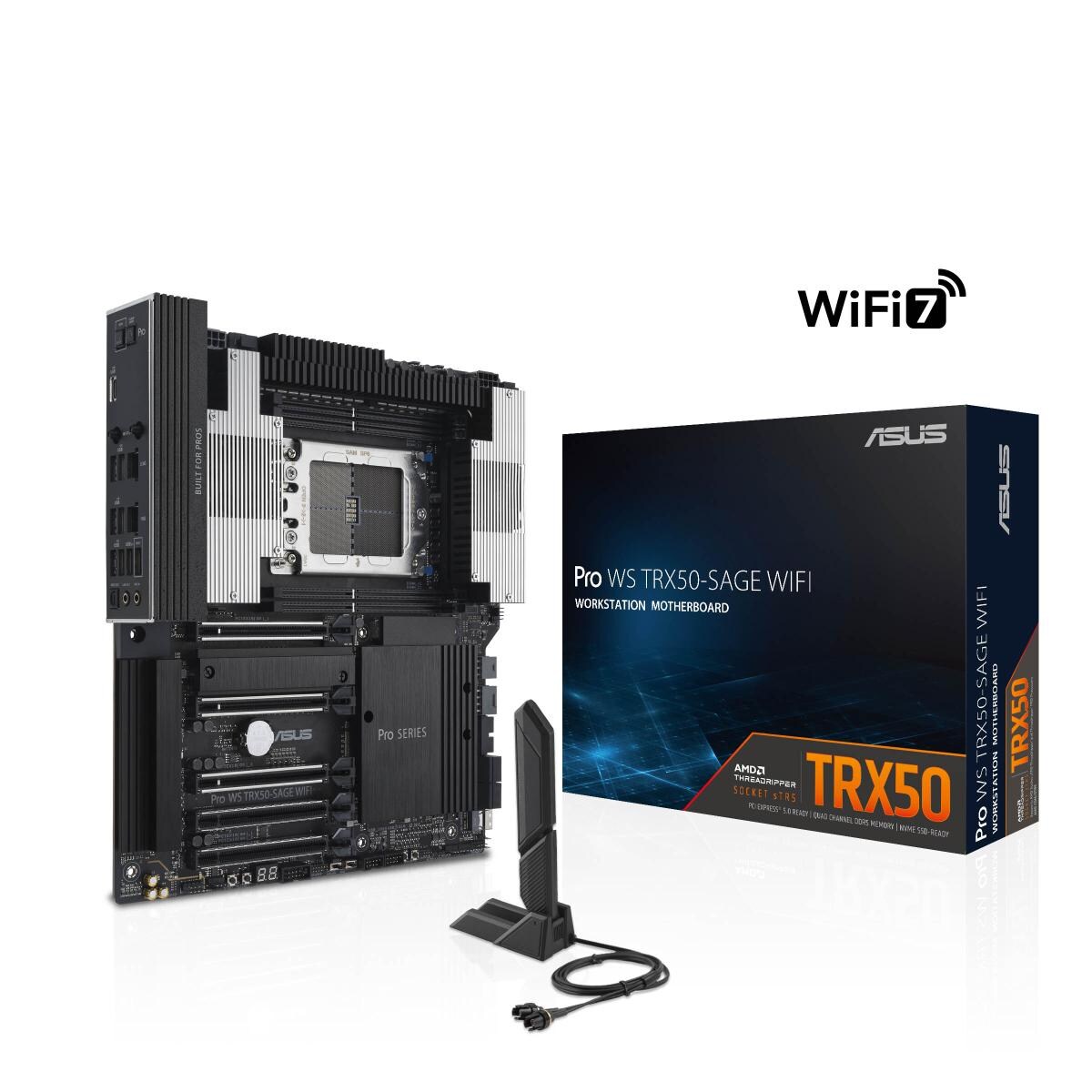 ASUS PRO WS TRX50-SAGE WIFI Workstation Mainboard Sockel AMD sTR5 Image