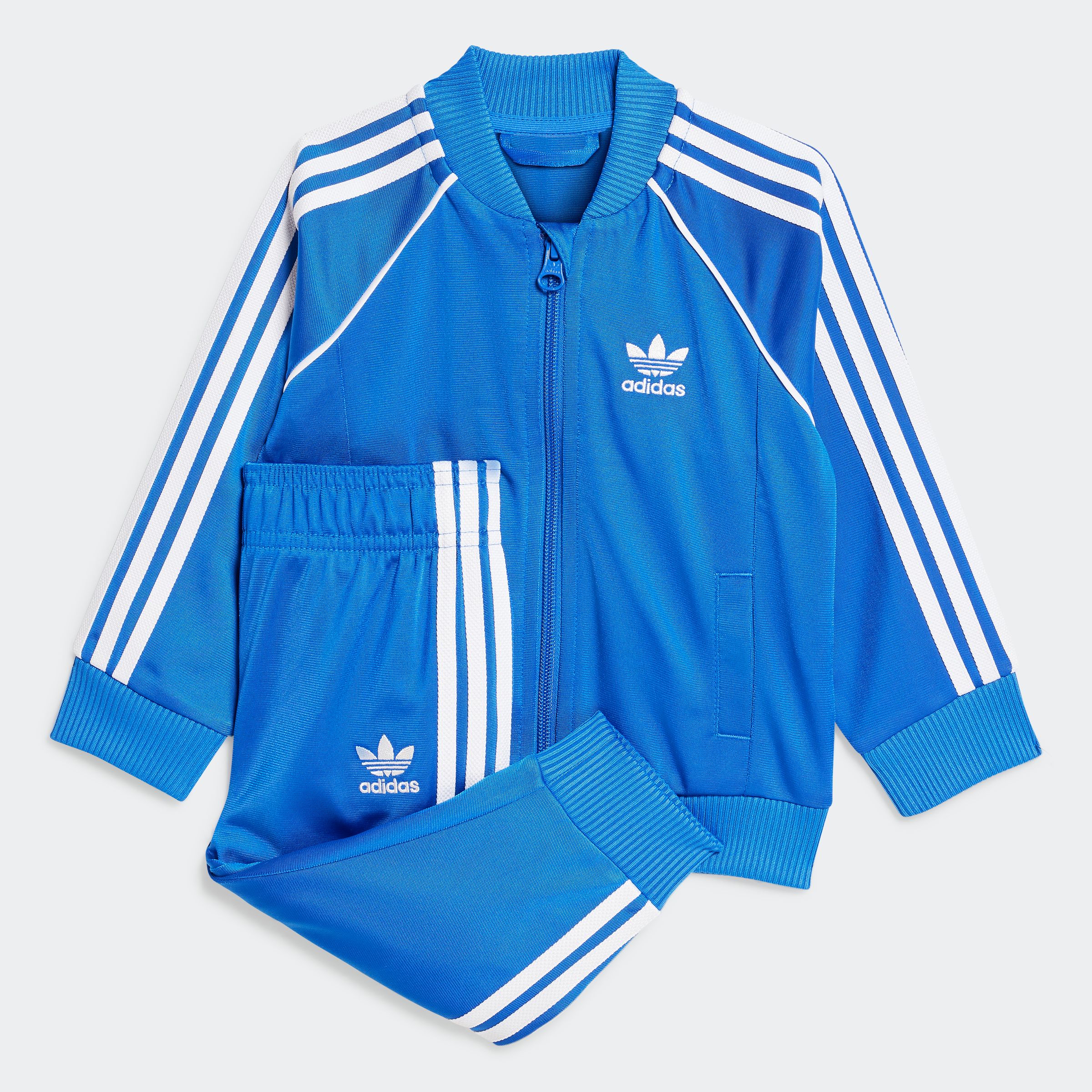 Trainingsanzug ADIDAS ORIGINALS "SST TRACKSUIT", Kinder, Gr. 68, blau, Obermaterial: 100% Polyester, Sportlich, Sportanzüge Image