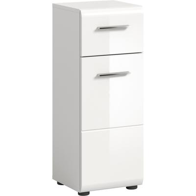 Unterschrank INOSIGN "FLORENZ, TOPSELLER, Höhe 80 cm, 1 Tür, 1 Schubkasten", weiß (weiß, weiß hochglanz), B:30cm H:80cm T:30cm, FSC-zertifizierter Holzwerkstoff, Schränke, Türanschlag wechselbar, hochwertige MDF Front, Badschrank, Bad Image