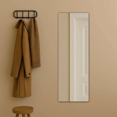 Spiegel LOEVSCHALL "Refine, Wandspiegel für alle Raumtypen, Stilvoller Rahmen", schwarz, B:55cm H:160cm T:1,5cm, Spiegel, Spiegel für Schlafzimmer, Wohnzimmer, Garderobe, Flur und Badezimmer Image