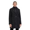 Wintermantel GIL BRET, Damen, Gr. 42, schwarz (schwarz, grau), Web, Obermaterial: 32% Baumwolle, 27% Polyester, 18% Wolle, 18% Polyacryl, 5% sonstige Fasern, unifarben, casual, regular fit kniefrei, Rundhals, Langarm, Mäntel, mit Wolle