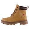 Schnürboots LEVI'S "Lennox", Damen, Gr. 41, beige, Lederimitat, casual, Schuhe, Blockabsatz, Schnürstiefelette, Boots, gepolsterter Schaftrand